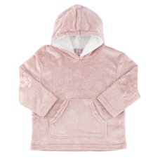 HD305-DP: Dusty Pink Floral Embossed Hoodie (6-24 Months)